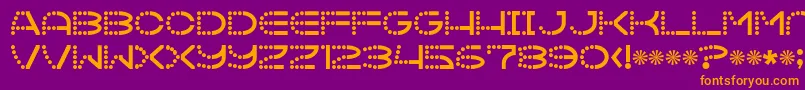 Vanish Font – Orange Fonts on Purple Background