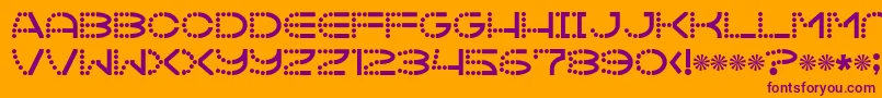 Vanish Font – Purple Fonts on Orange Background