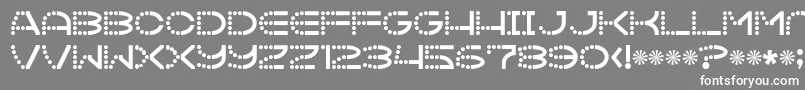 フォントVanish – 灰色の背景に白い文字