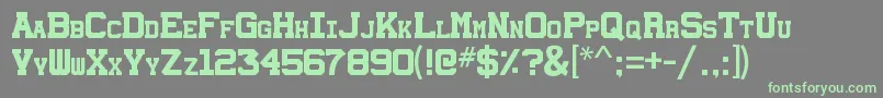 Station232 Font – Green Fonts on Gray Background