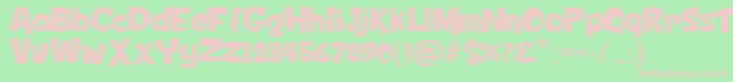 PresidentTrump Font – Pink Fonts on Green Background