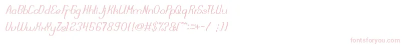 DreamReality Font – Pink Fonts on White Background