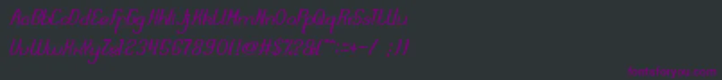 DreamReality Font – Purple Fonts on Black Background