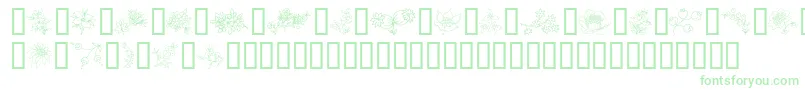 TraditionalFloralDesign Font – Green Fonts