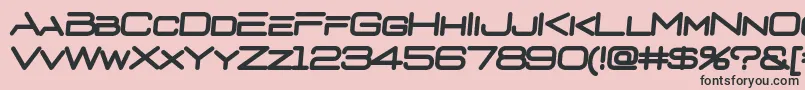 D3euronismBI Font – Black Fonts on Pink Background