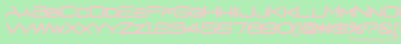 D3euronismBI Font – Pink Fonts on Green Background