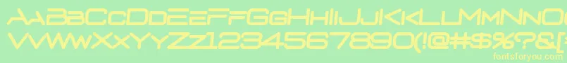 Saiba mais sobre a fonte D3euronismBI Fonte D3euronismBI – fontes amarelas em um fundo verde