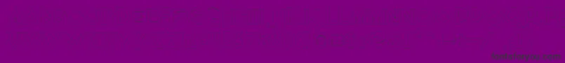 Quietthiefempty-Schriftart – Schwarze Schriften auf violettem Hintergrund