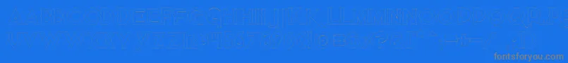 Police Quietthiefempty – polices grises sur fond bleu