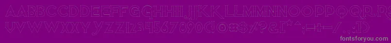 Quietthiefempty Font – Gray Fonts on Purple Background