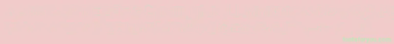 フォントQuietthiefempty – ピンクの背景に緑の文字