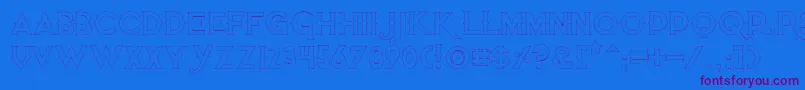 Quietthiefempty Font – Purple Fonts on Blue Background