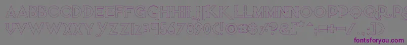 Quietthiefempty Font – Purple Fonts on Gray Background