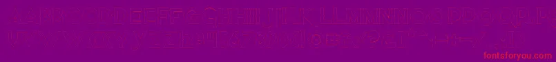 Quietthiefempty Font – Red Fonts on Purple Background