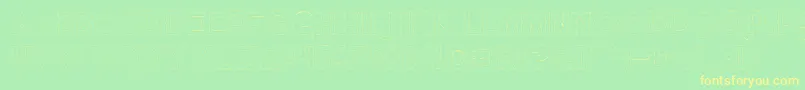 Quietthiefempty Font – Yellow Fonts on Green Background