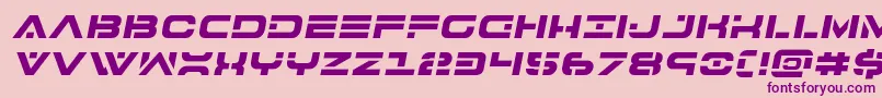 7thservicesemital Font – Purple Fonts on Pink Background