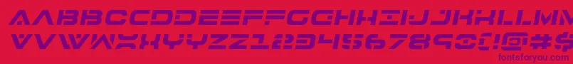 Police 7thservicesemital – polices violettes sur fond rouge