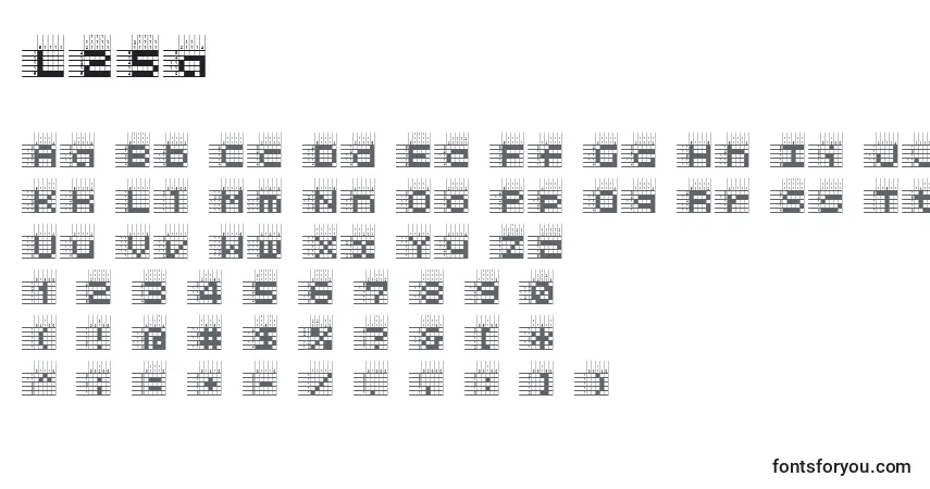 L25a Font – alphabet, numbers, special characters