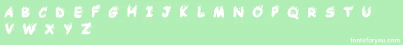 ComicTragedyBaseBc Font – White Fonts on Green Background