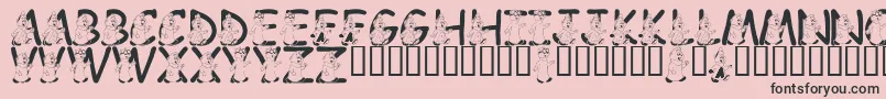 LmsWereTheChipmunks Font – Black Fonts on Pink Background