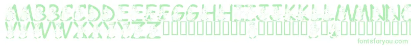 LmsWereTheChipmunks Font – Green Fonts on White Background