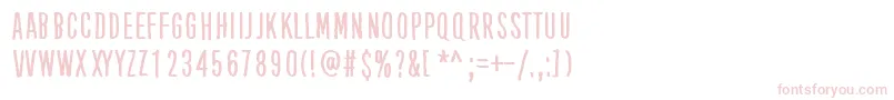 KubeVertiko Font – Pink Fonts on White Background