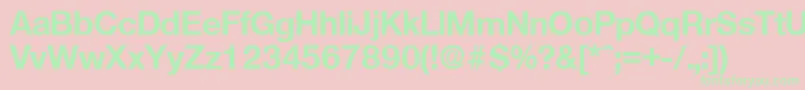 OlnovaBold Font – Green Fonts on Pink Background