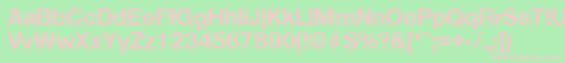 OlnovaBold Font – Pink Fonts on Green Background