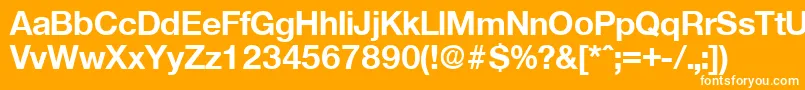 OlnovaBold Font – White Fonts on Orange Background