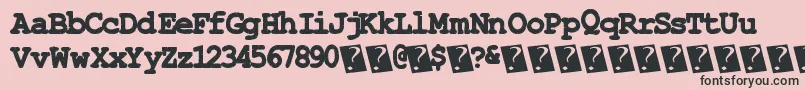 Stitchytimes Font – Black Fonts on Pink Background