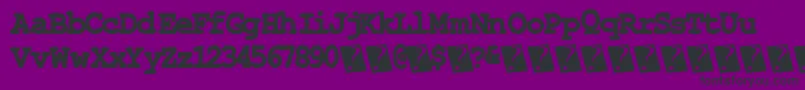 Stitchytimes Font – Black Fonts on Purple Background