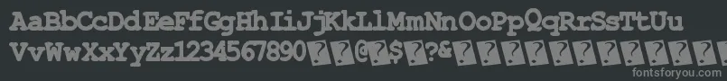 Stitchytimes Font – Gray Fonts on Black Background