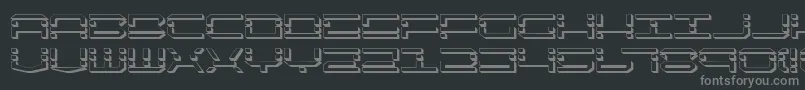 Шрифт QuickquickShadow – серые шрифты на чёрном фоне