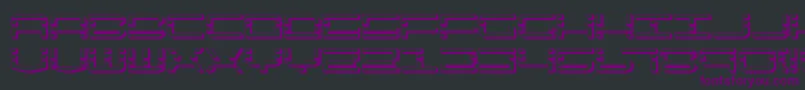 Czcionka QuickquickShadow – fioletowe czcionki na czarnym tle