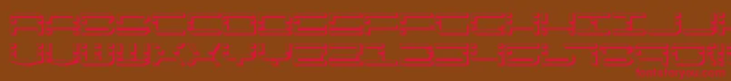QuickquickShadow Font – Red Fonts on Brown Background