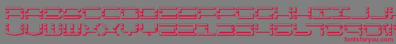 QuickquickShadow Font – Red Fonts on Gray Background
