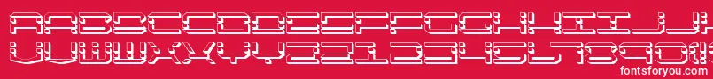 QuickquickShadow Font – White Fonts on Red Background