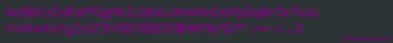 Шрифт SelfDestructButtonBb – фиолетовые шрифты на чёрном фоне
