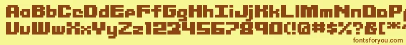 Więcej informacji o czcionce Librium ffy Czcionka Librium ffy – brązowe czcionki na żółtym tle