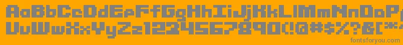 Librium ffy Font – Gray Fonts on Orange Background