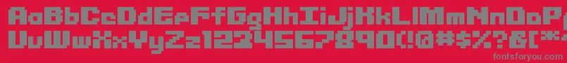 Librium ffy Font – Gray Fonts on Red Background