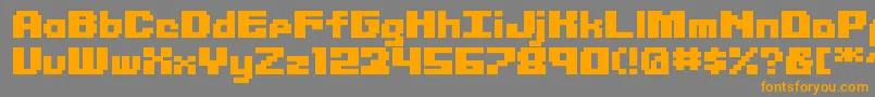 Librium ffy Font – Orange Fonts on Gray Background