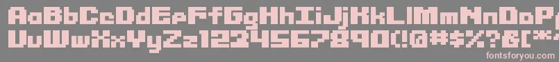 Librium ffy Font – Pink Fonts on Gray Background