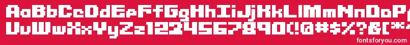 Librium ffy Font – White Fonts on Red Background