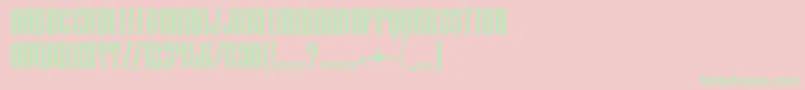 BenCatNormalNormal Font – Green Fonts on Pink Background