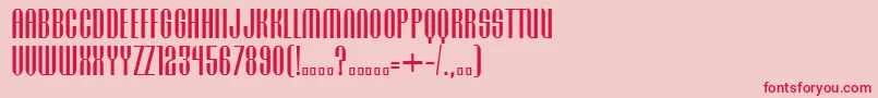 Подробнее о шрифте BenCatNormalNormal Шрифт BenCatNormalNormal – красные шрифты на розовом фоне