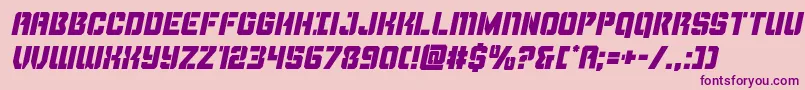 Thundertrooperital Font – Purple Fonts on Pink Background