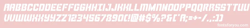 Thundertrooperital Font – White Fonts on Pink Background