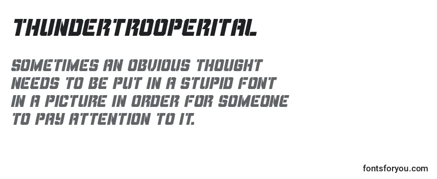 Thundertrooperital Font