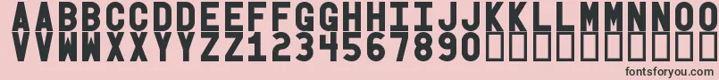 Obgb Font – Black Fonts on Pink Background